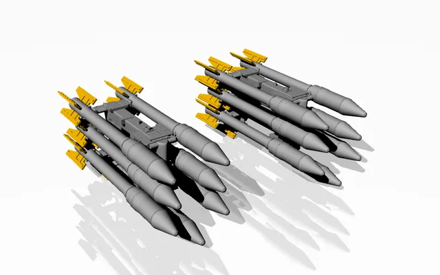 Armory Models S-3K neřízené rakety s APU-14U 1/48