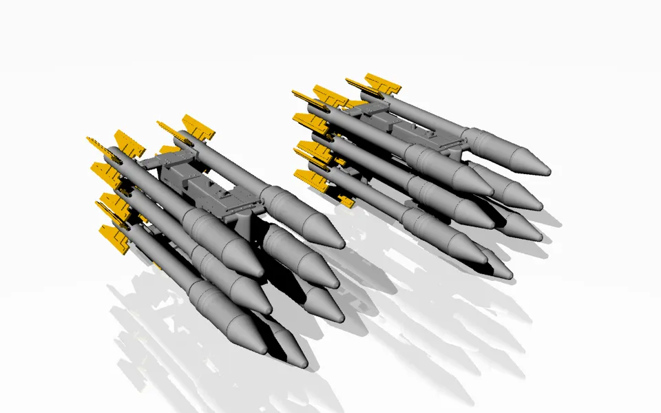 Armory Models S-3K neřízené rakety s APU-14U 1/48