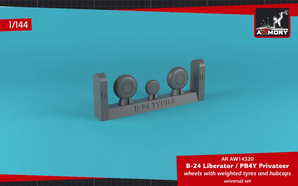 Armory Models B-24 Liberator kola 1/144 cross thread FS