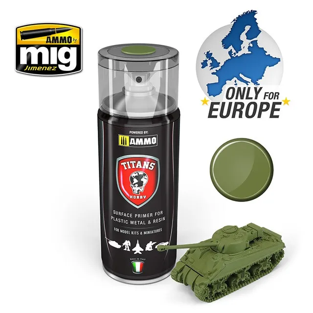 Titans Hobby Military Green primer matný základ