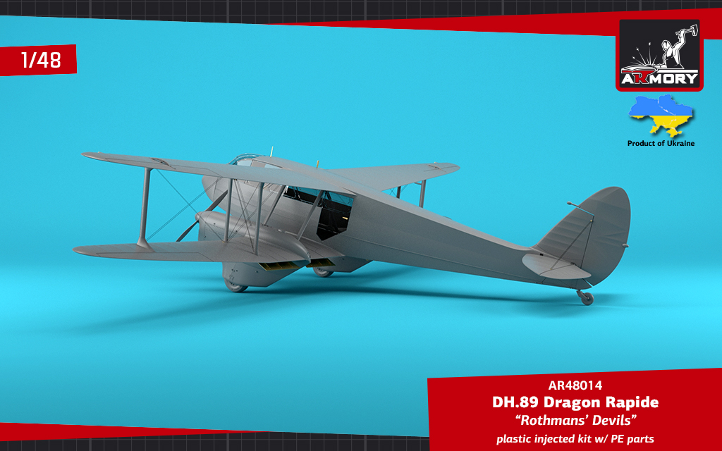 Armory Models DH.89 Dragon Rapide 1/48 obtisky Rothmans