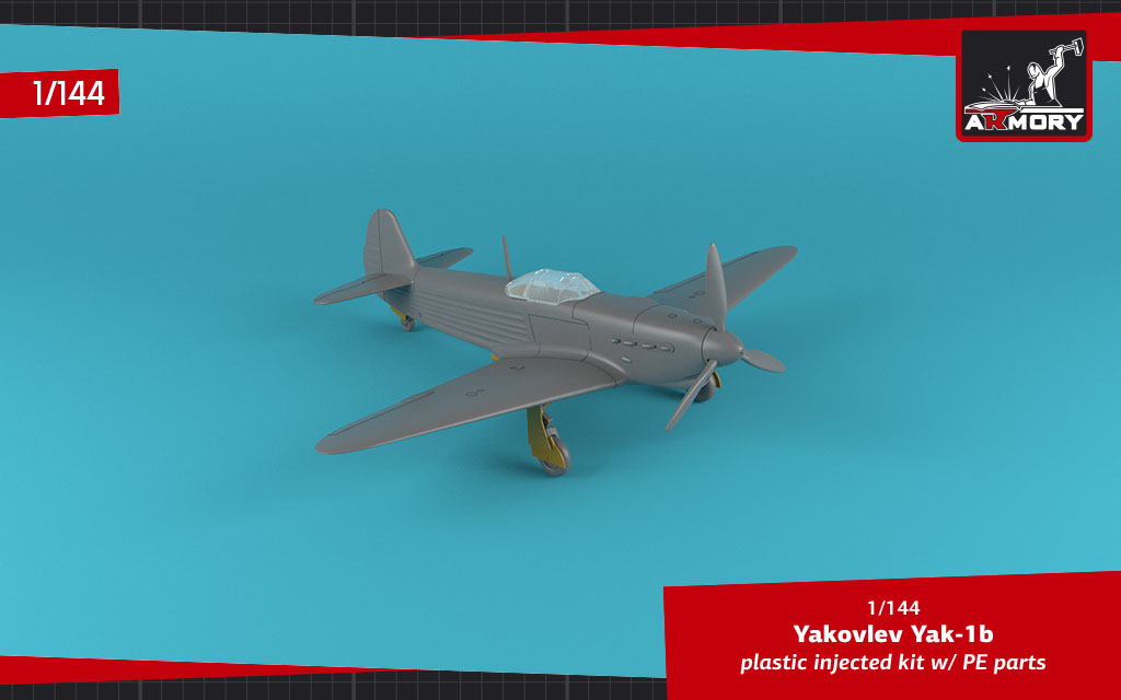 Armory Models Yak-1b obtisky 1/144 Donated Airplanes