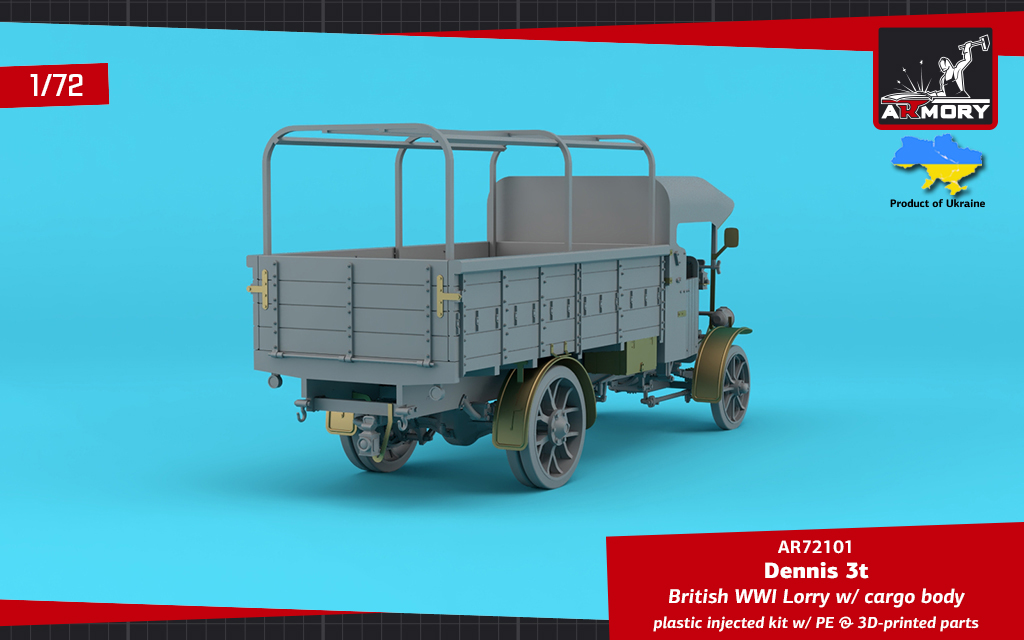 Armory Models Dennis 3t Lorry model 1/72 valník