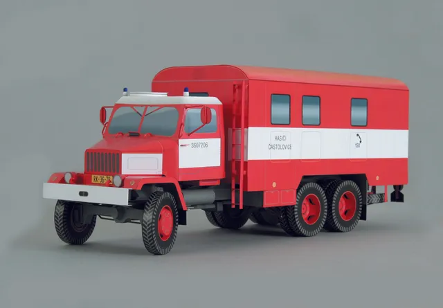 PK Graphica Praga V3S skříň SDH papírový model