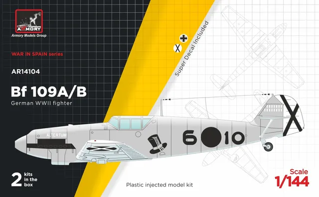 Armory Models Bf 109A/B 1/144 model stíhačky předválečný
