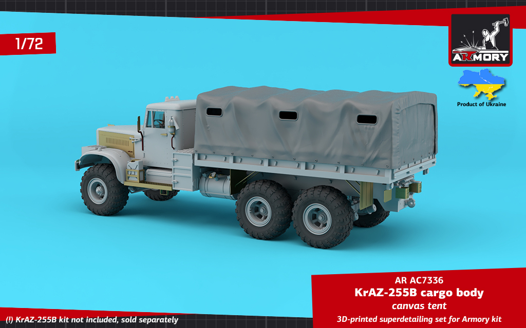 Armory Models 1/72 KrAZ-255B plachta nákladní