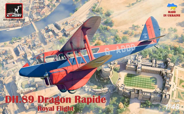 Armory Models DH.89 Dragon Rapide Royal Flight model 1/48