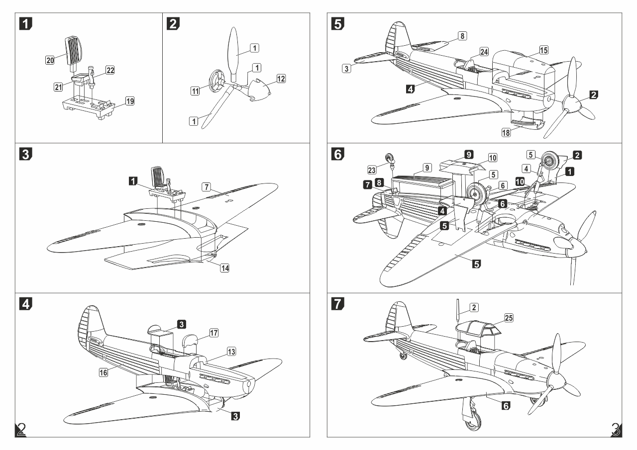 Armory Models Jak-1b model 1/144 zeleno-černá kamufláž