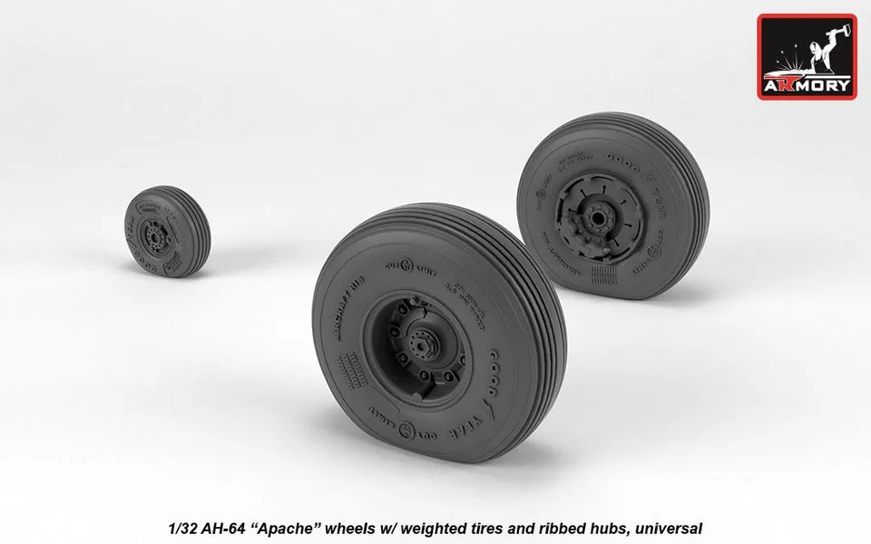 Armory Models AH-64 Apache kola 1/32 žebrovaná