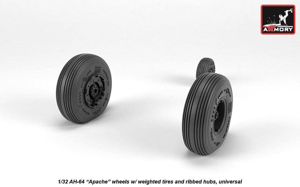 Armory Models AH-64 Apache kola 1/32 žebrovaná