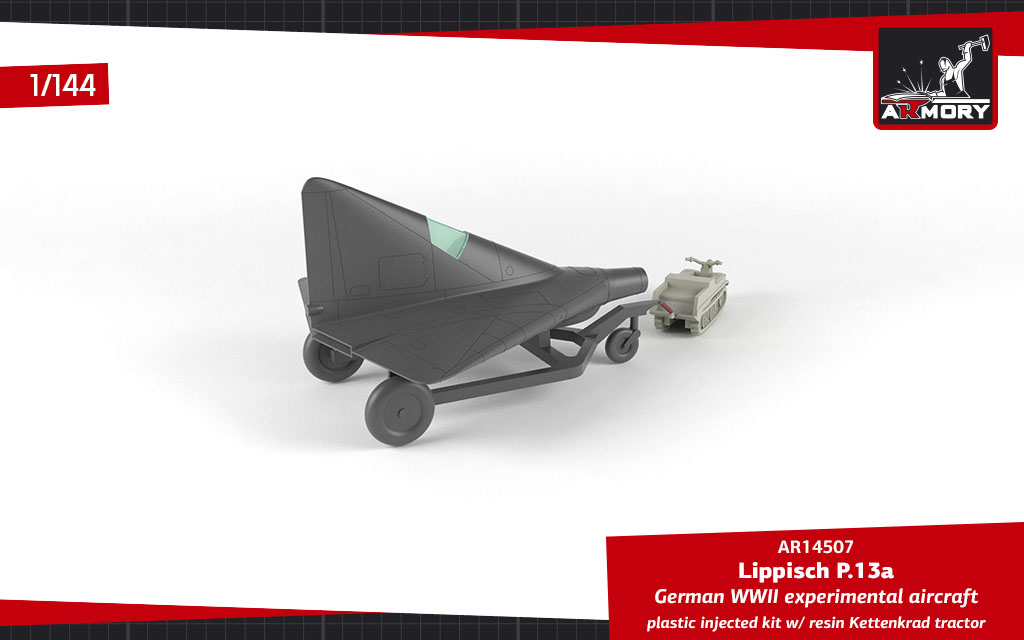 Armory Models Lippisch P.13a s Kettenkrad model 1/144 resin
