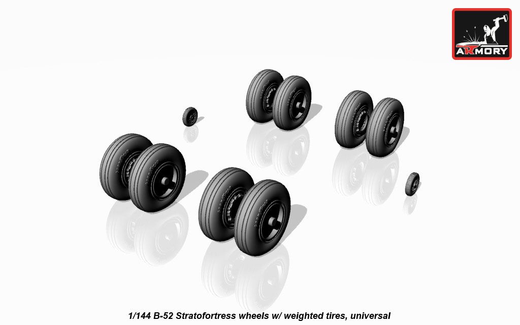 Armory Models B-52 Stratofortress kola 1/144 zatížená