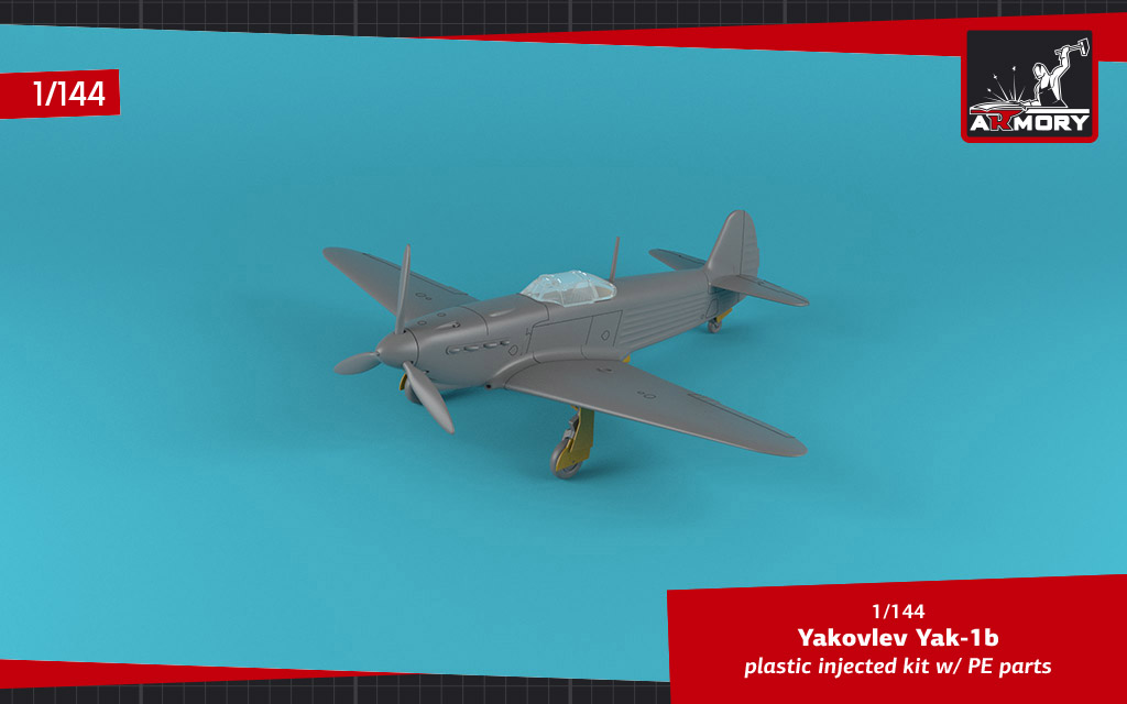 Armory Models Yak-1b obtisky 1/144 Donated Airplanes