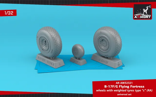 Armory Models B-17F/G Flying Fortress kola 1/32 typ c RA