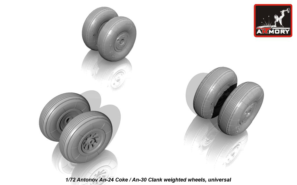 Armory Models An-24 Coke / An-30 Clank kola 1/72
