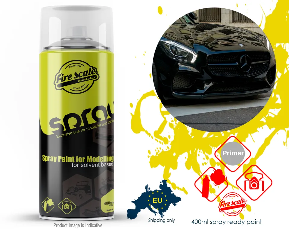 Fire Scale Colors Black Night Mercedes barva ve spreji 400 ml černá