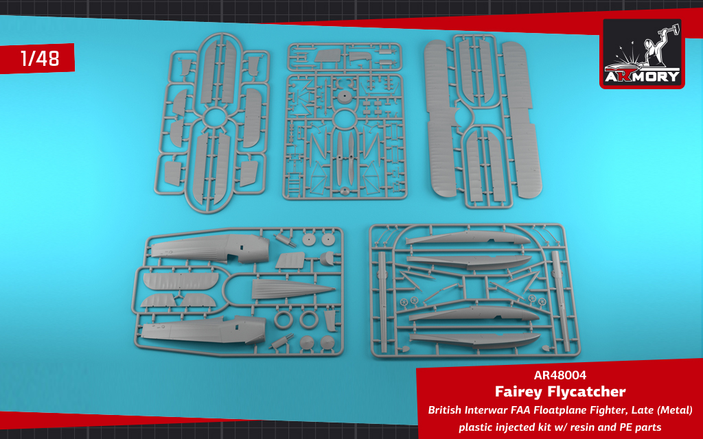 Armory Models Fairey Flycatcher Late plovákový model 1/48 kovový
