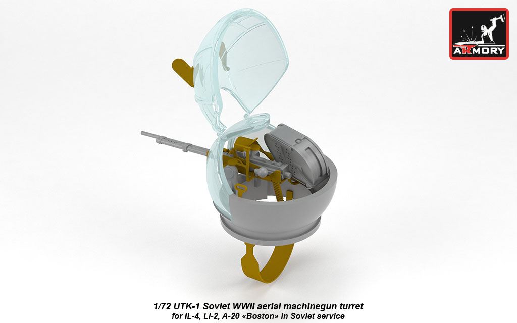 Armory Models UTK-1 sovětská věž 1/72 kulometná