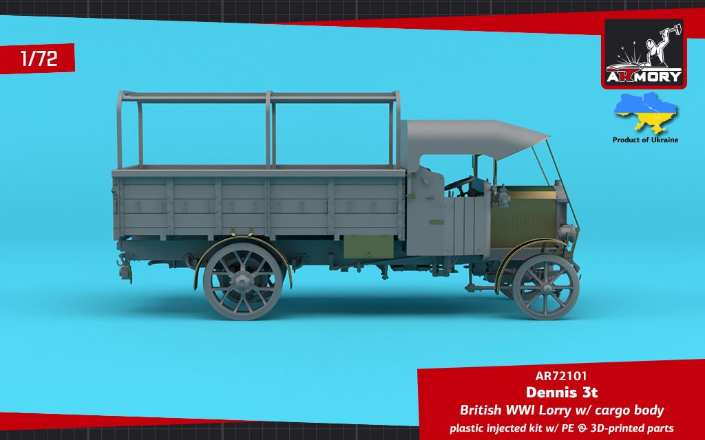 Armory Models Dennis 3t Lorry model 1/72 valník