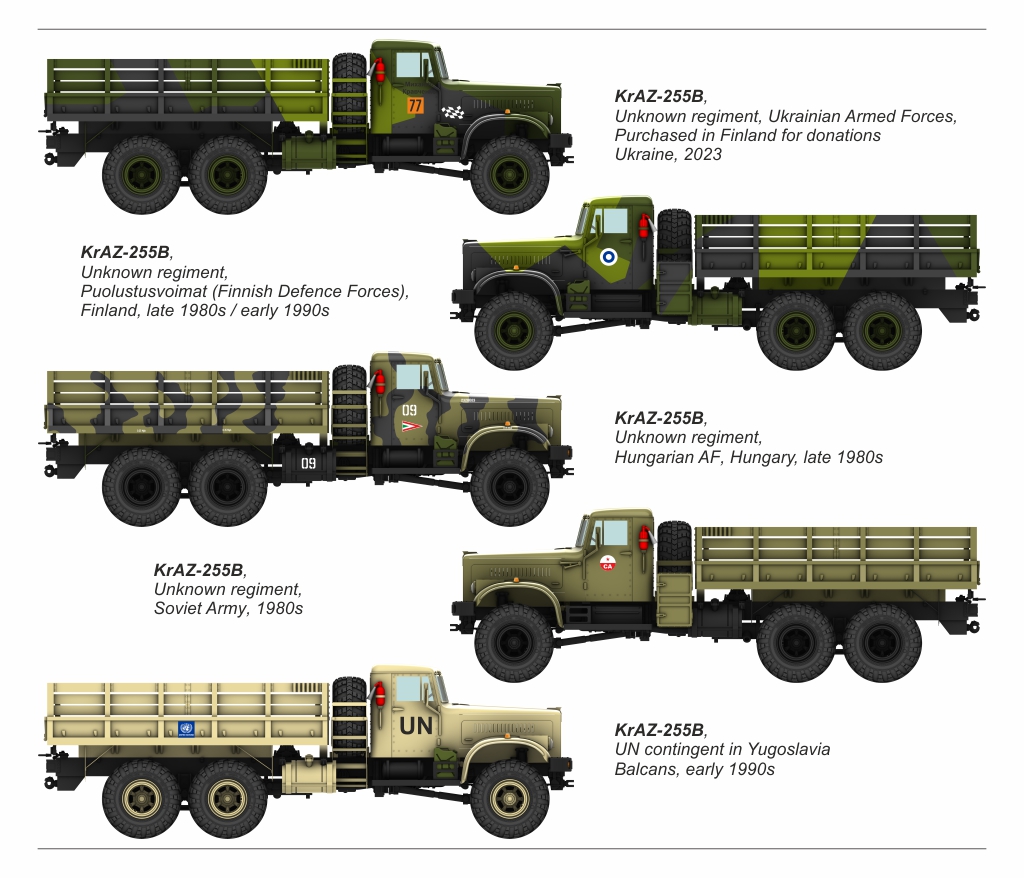 Armory Models KrAZ-255B stavebnice 1/72 valník
