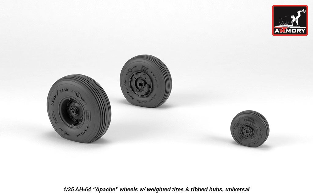 Armory Models 1/35 AH-64 Apache kola zatížená