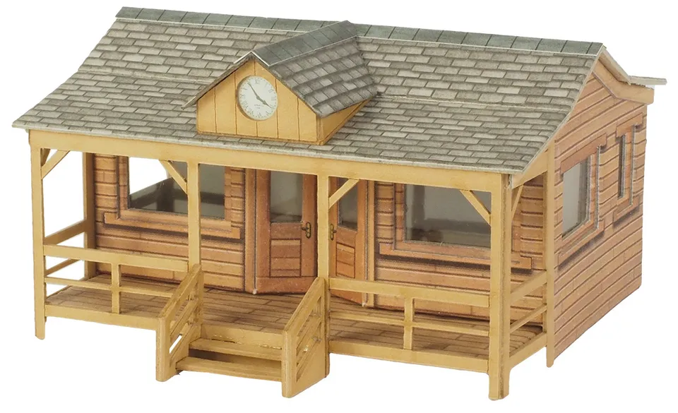 Metcalfe PO410 dřevěný pavilon papírový model H0