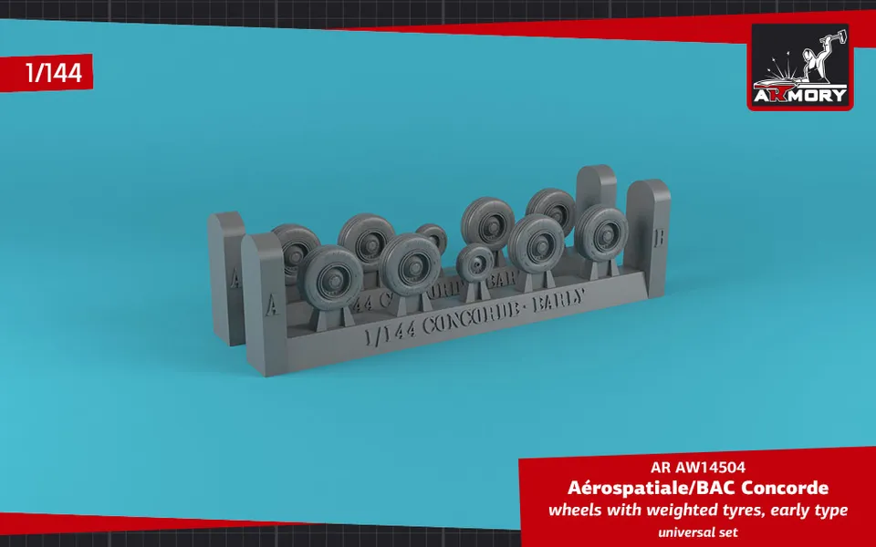 Armory Models Concorde kola 1/144 zatížená
