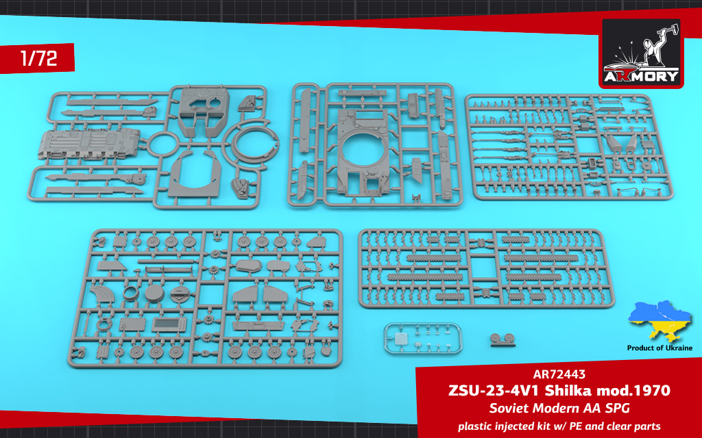 Armory Models ZSU-23-4V1 Shilka mod.1970 plastikový model 1/72
