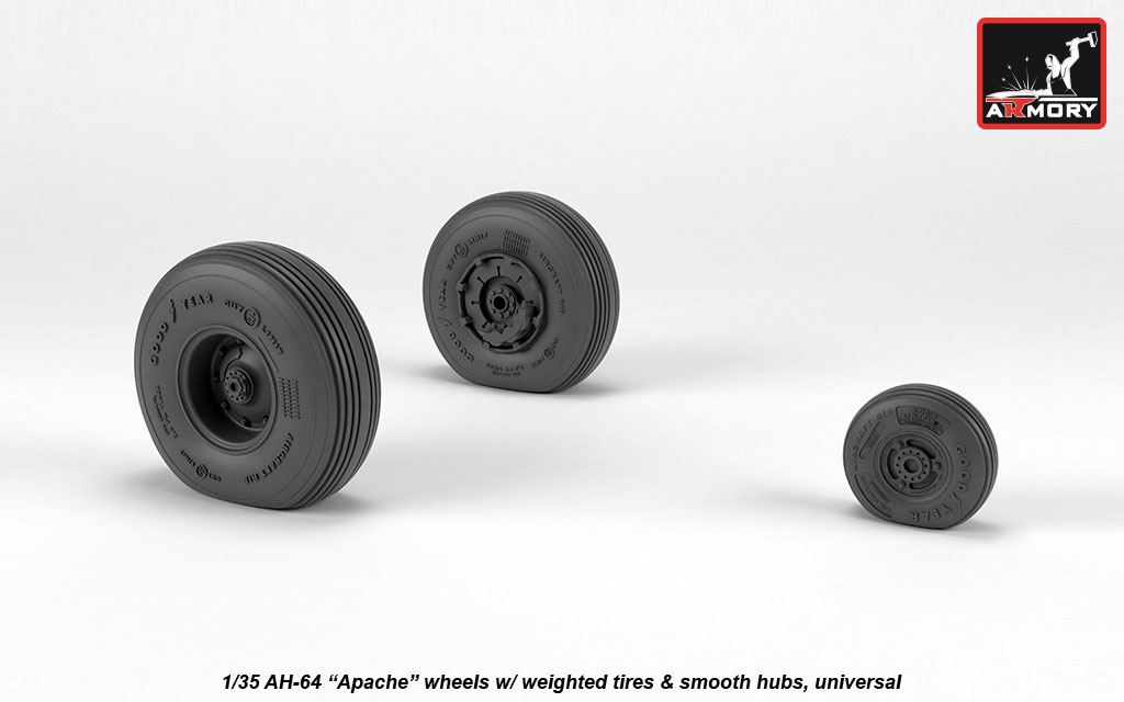 Armory Models AH-64 Apache kola 1/35 hladké