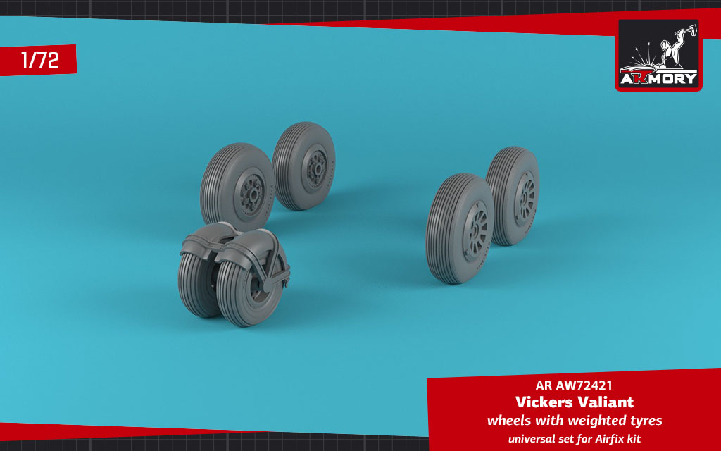 Armory Models A.W. Valiant kola 1/72 zatížené