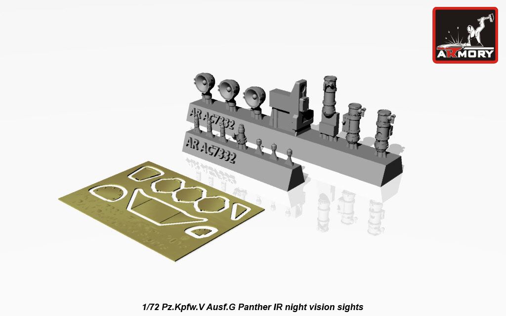 Armory Models Panther Ausf.G 1/72 IR zaměřovače