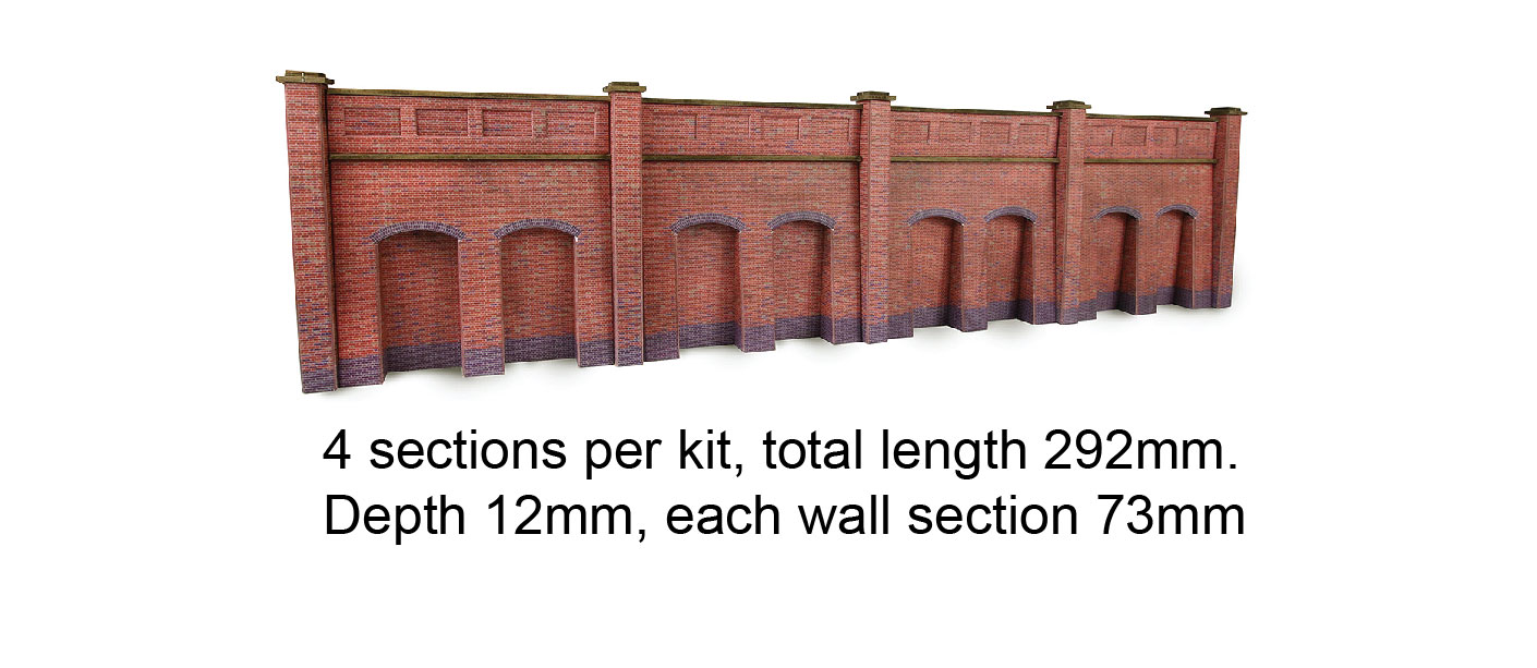 Metcalfe PN145 Retaining Wall papírový model N