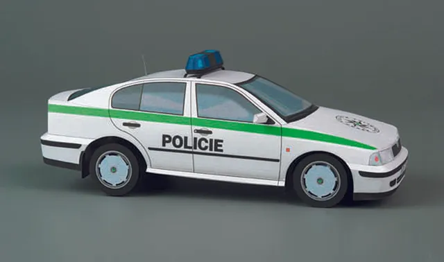PK Graphica Škoda Octavia PČR papírový model