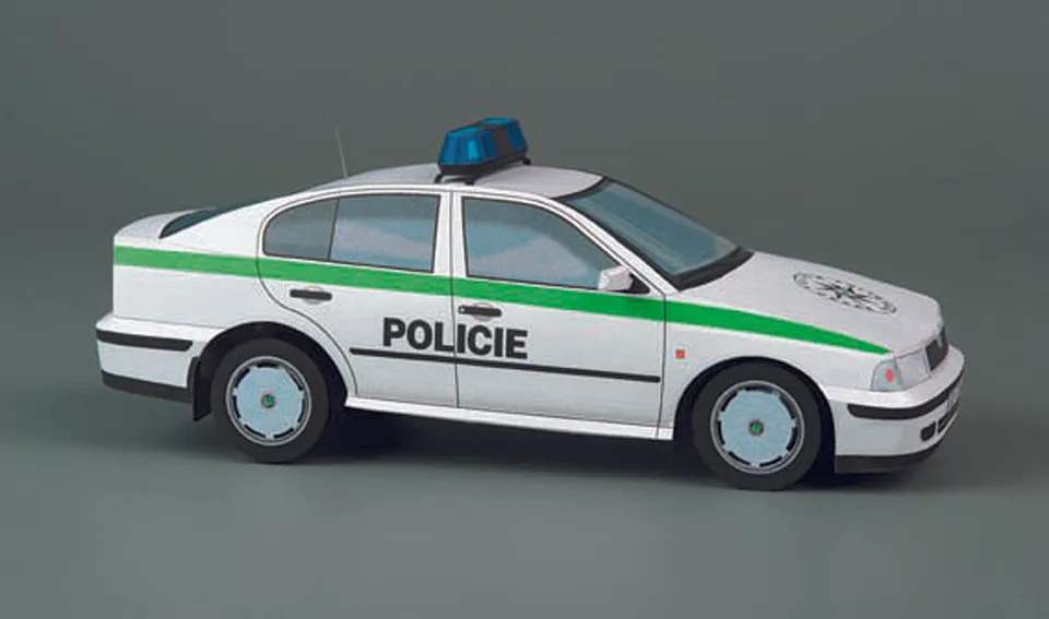 PK Graphica Škoda Octavia PČR papírový model