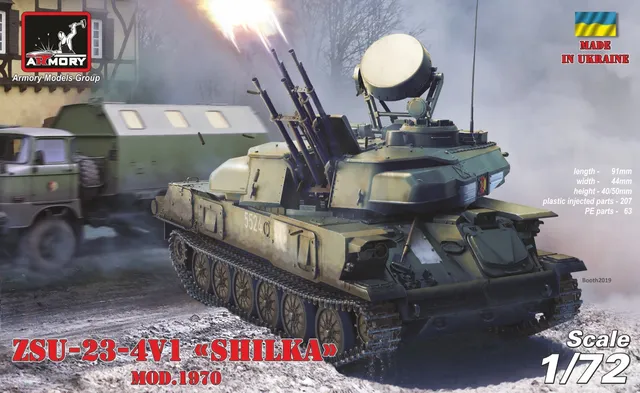 Armory Models ZSU-23-4V1 Shilka mod.1970 plastikový model 1/72