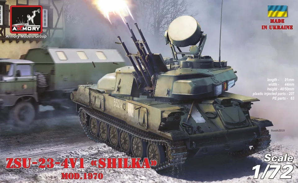 Armory Models ZSU-23-4V1 Shilka mod.1970 plastikový model 1/72
