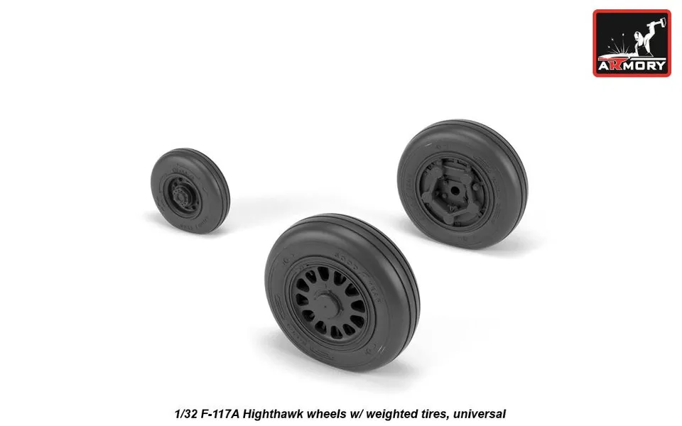 Armory Models F-117A 1/32 resinová kola zatížená Nighthawk