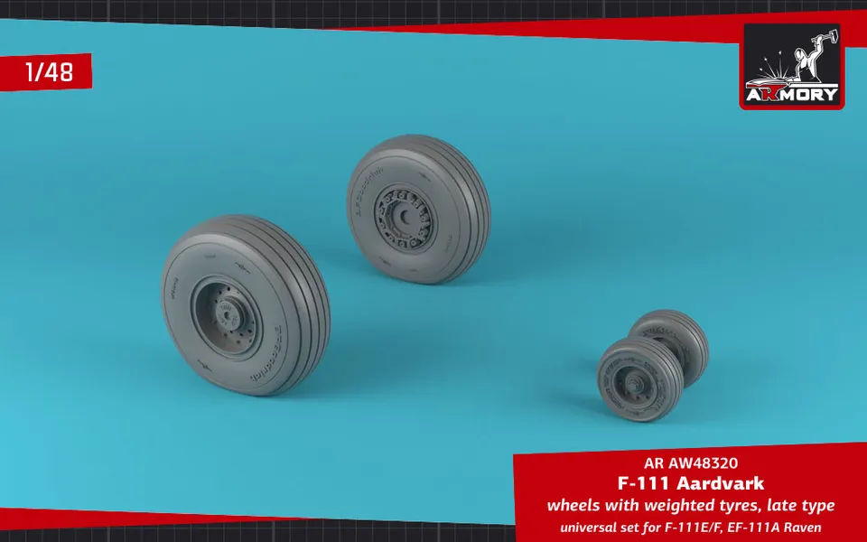 Armory Models F-111 / EF-111 kola 1/48 zatížená