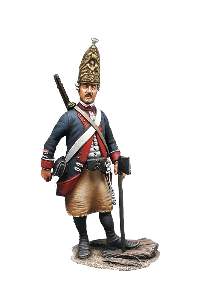 Olimp Models Pionieer 22nd Infantry Regiment Prussia 1756 figurka