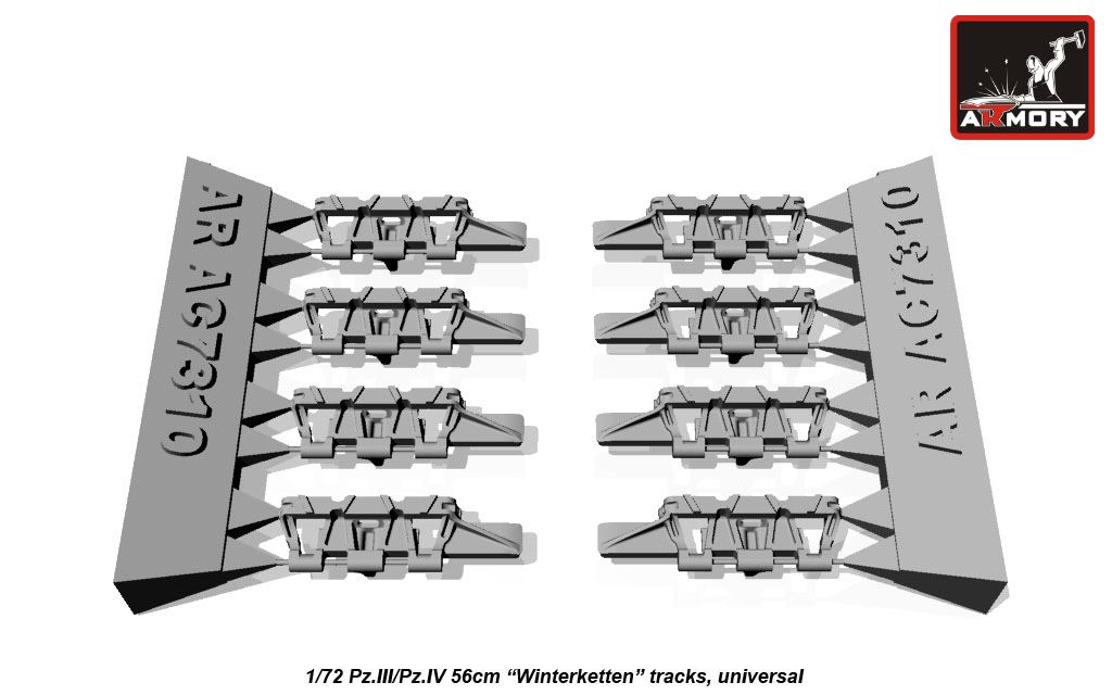 Armory Models Pz.III Winterketten pásy 1/72 široké