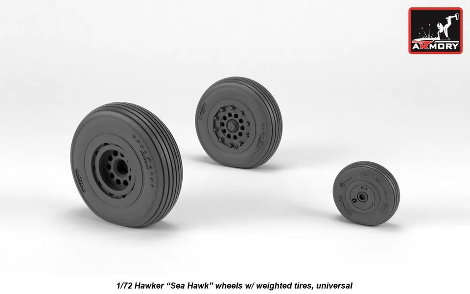 Armory Models Hawker Sea Hawk 1/72 kola zatížená resin