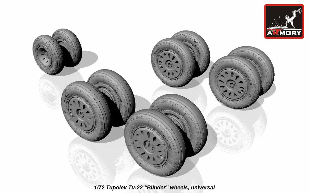 Armory Models Tu-22 Blinder 1/72 resinová kola
