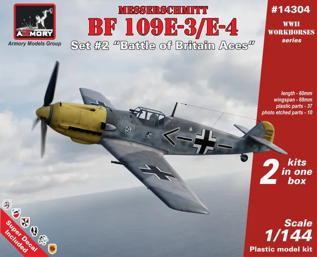 Armory Models Bf 109E Battle of Britain Aces 1/144 model