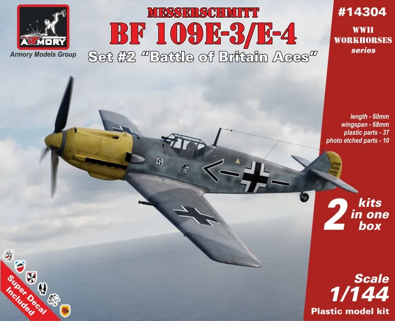 Armory Models Bf 109E Battle of Britain Aces 1/144 model
