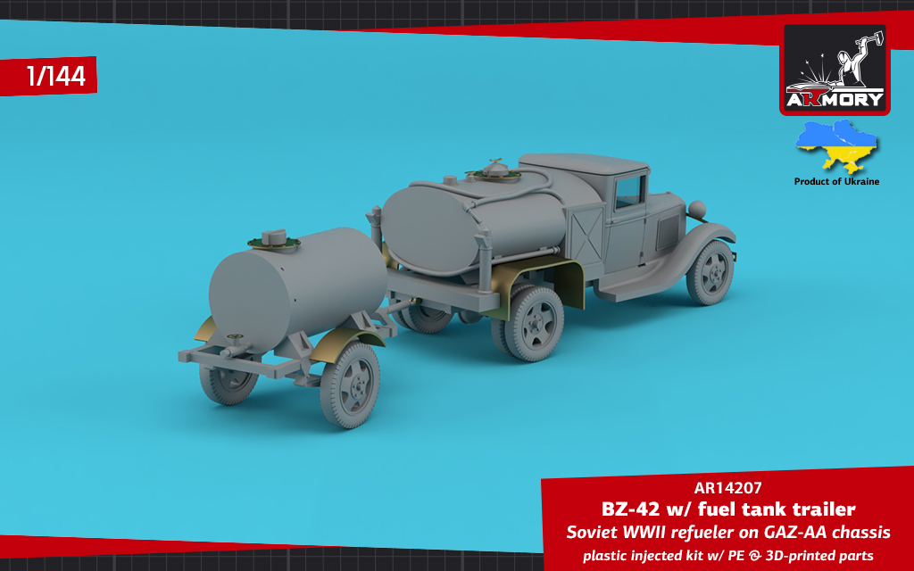 Armory Models BZ-42 cisterna model 1/144 GAZ-AA