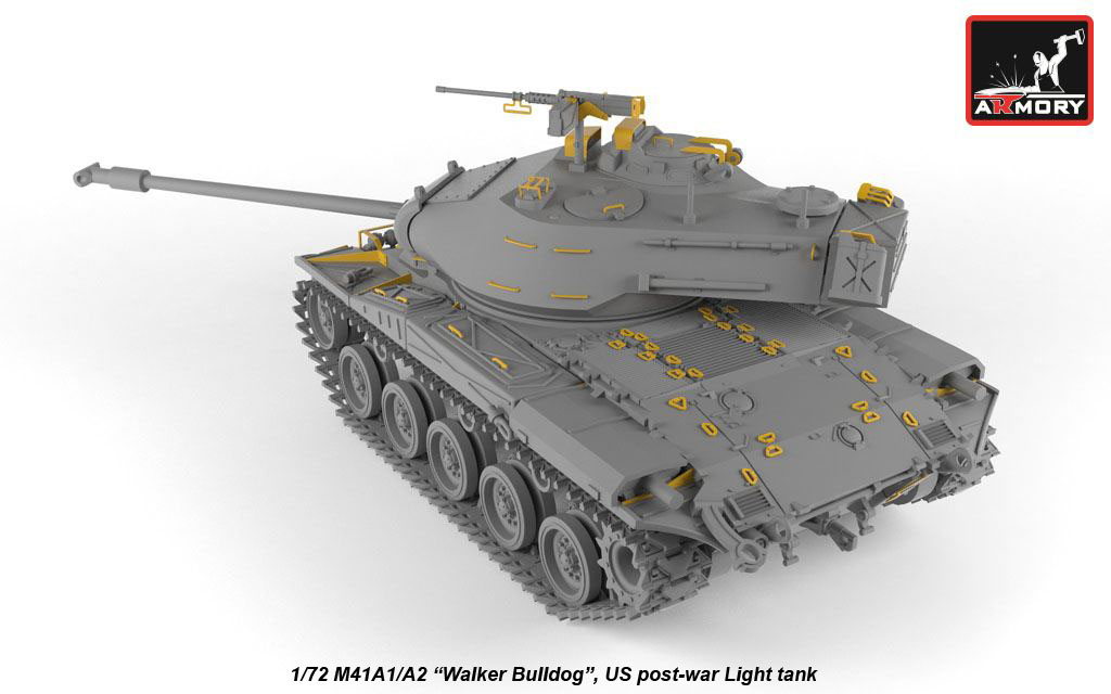 Armory Models M41A1/A2 Walker Bulldog tank 1/72 resinový