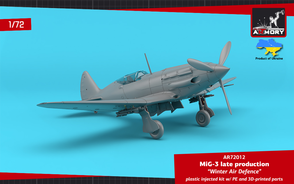 Armory Models MiG-3 zimní kola 1/72 resinová sada