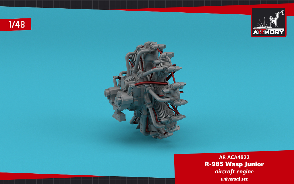 Armory Models R-985 Wasp Junior motor 1/48 resin