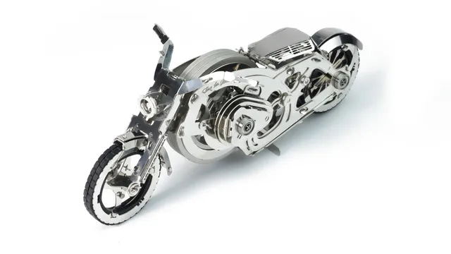Time for Machine Chrome Rider kovová stavebnice motorky