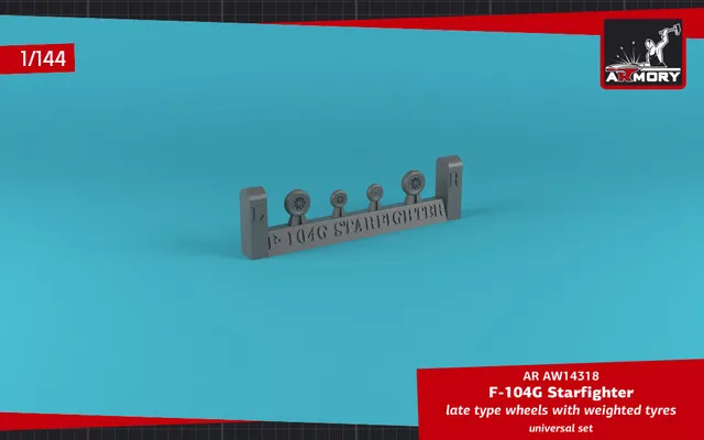 Armory Models F-104G Starfighter 1/144 kola zatížená